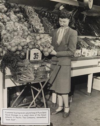 (MUTUAL ORANGE DISTRIBUTORS) Album of approximately 33 silver prints depicting the Redland, California distribution companys process.